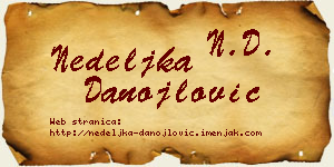 Nedeljka Danojlović vizit kartica